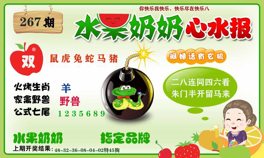 水果心水报 第267期