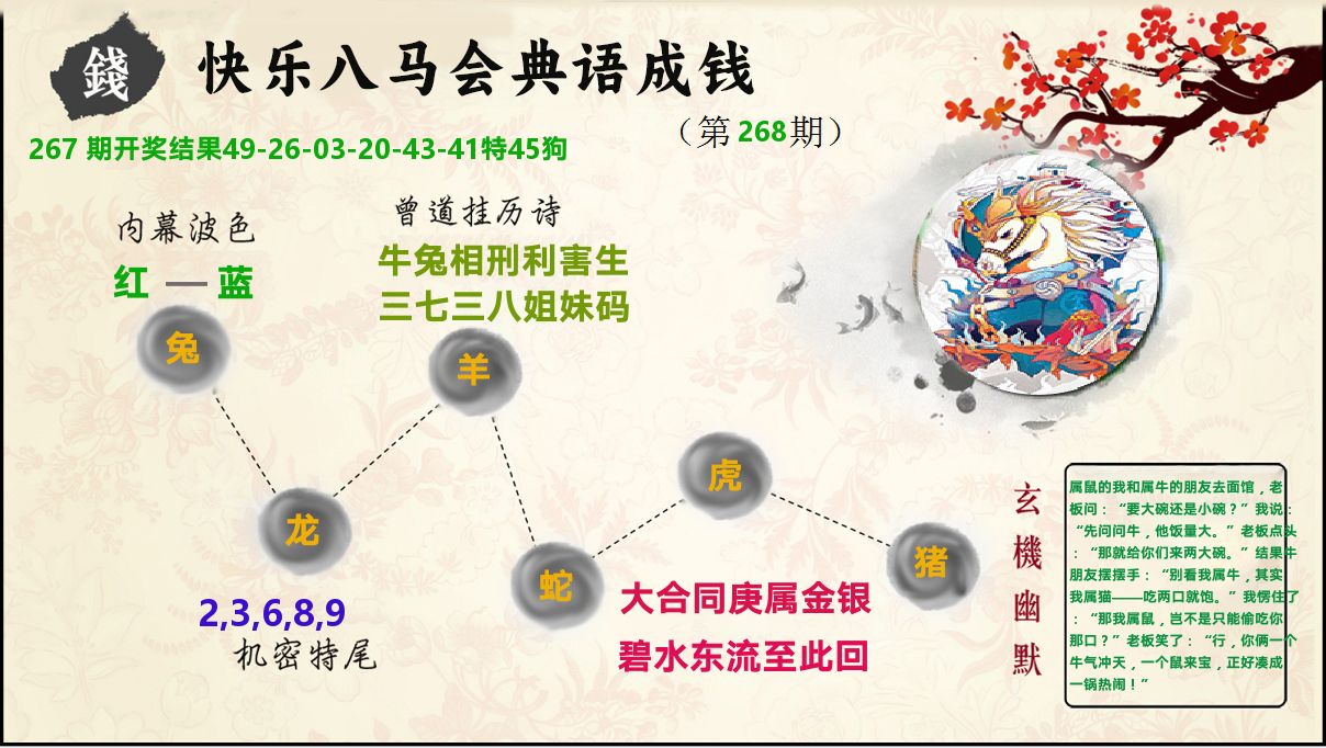 典语成钱 第267期