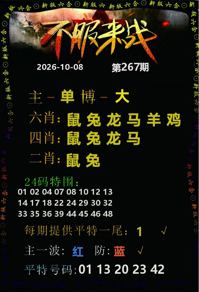 不服来战 第267期