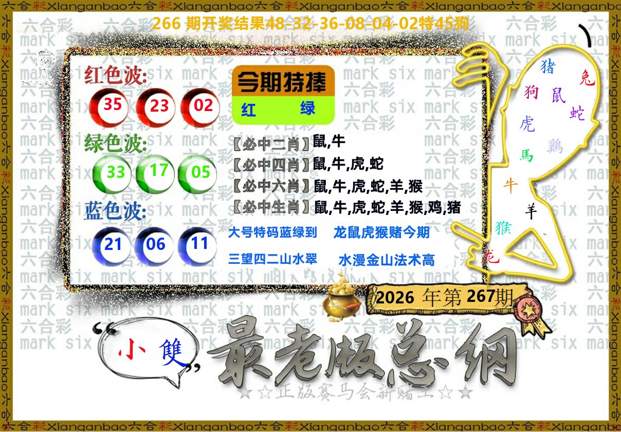最老版总纲 第267期