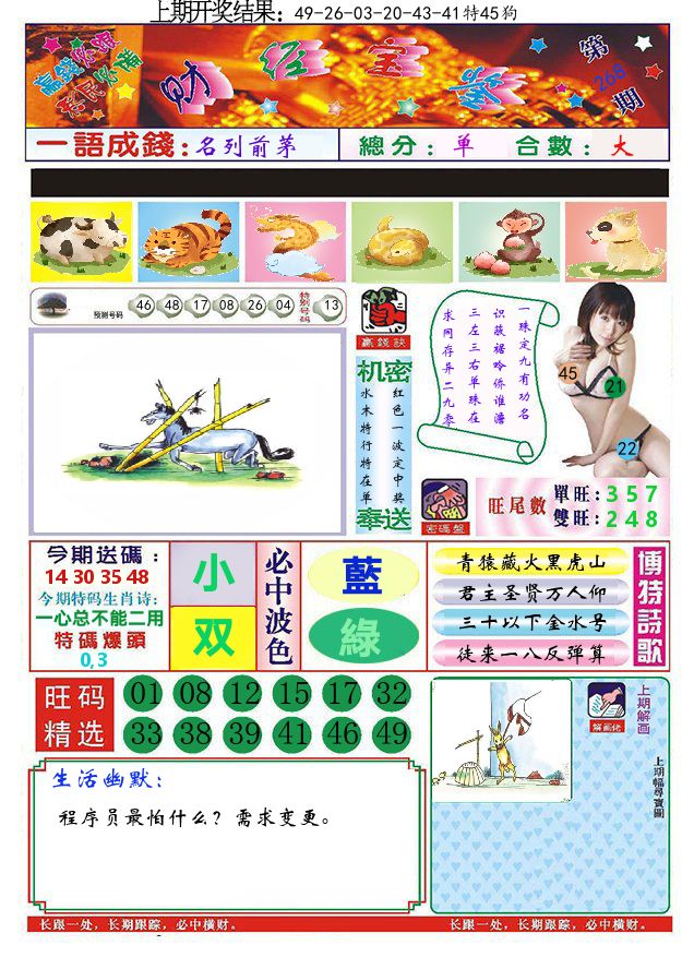 快乐八财经宝鉴 第267期