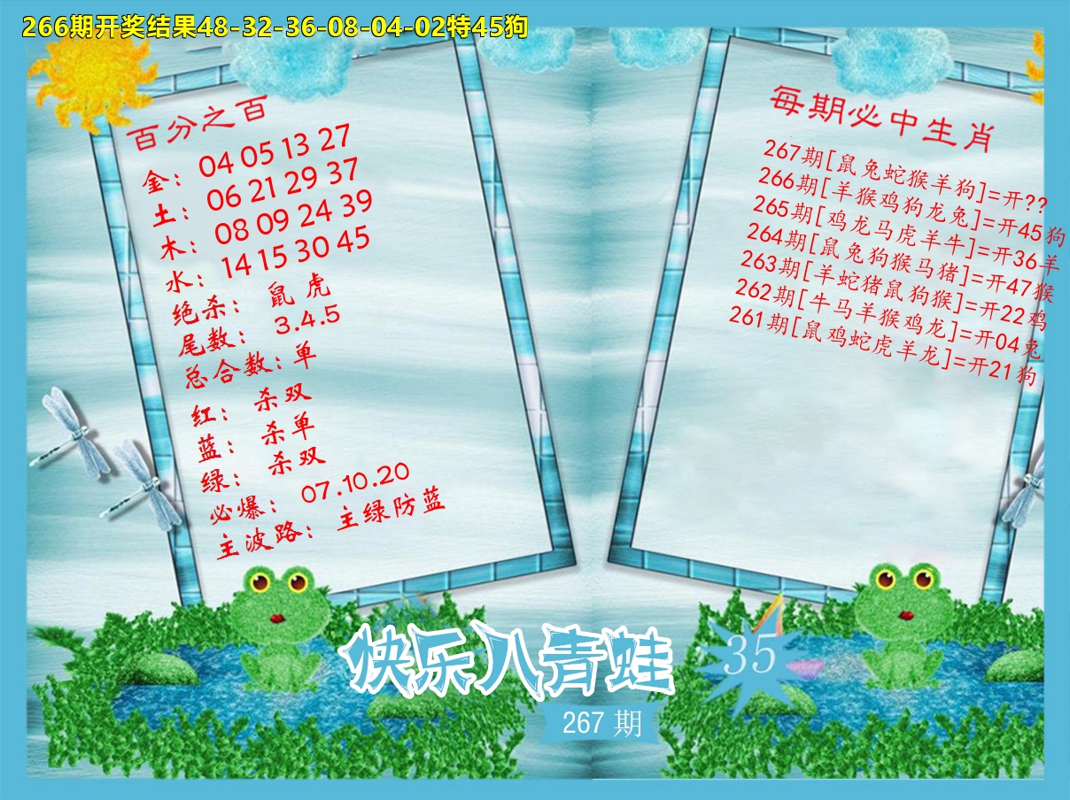 青蛙系列35 第267期