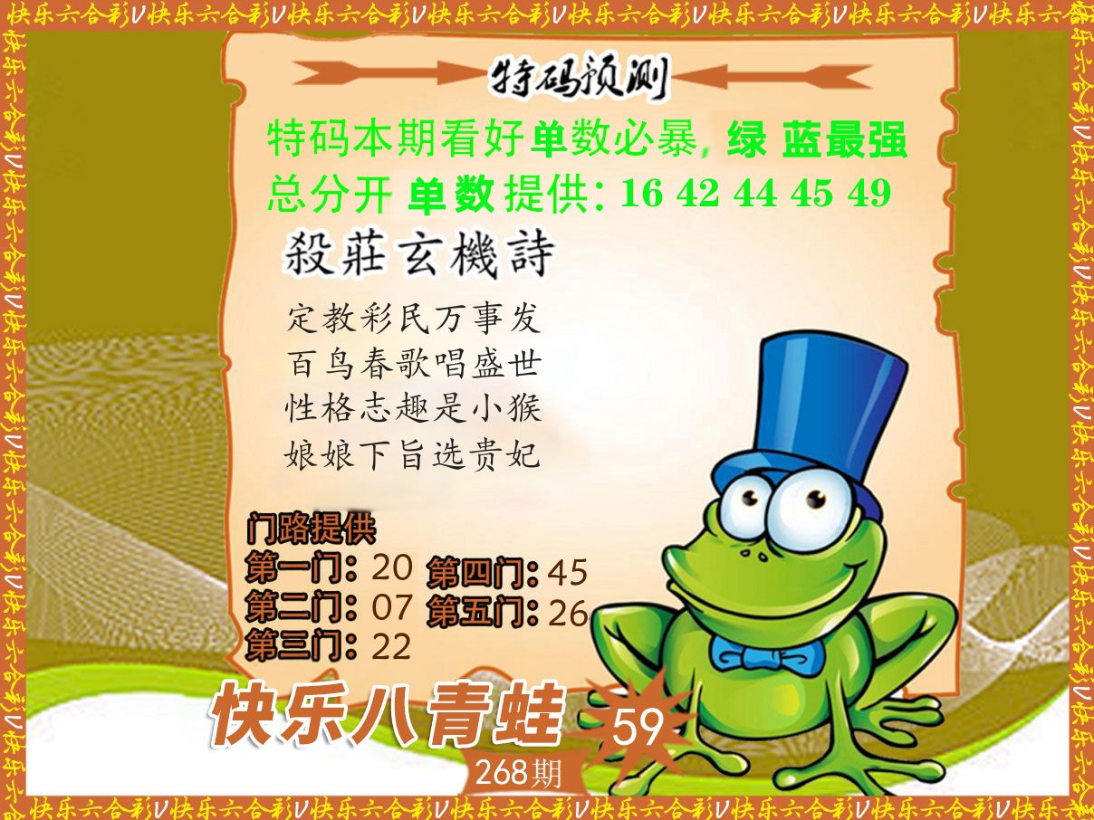 青蛙系列59 第268期