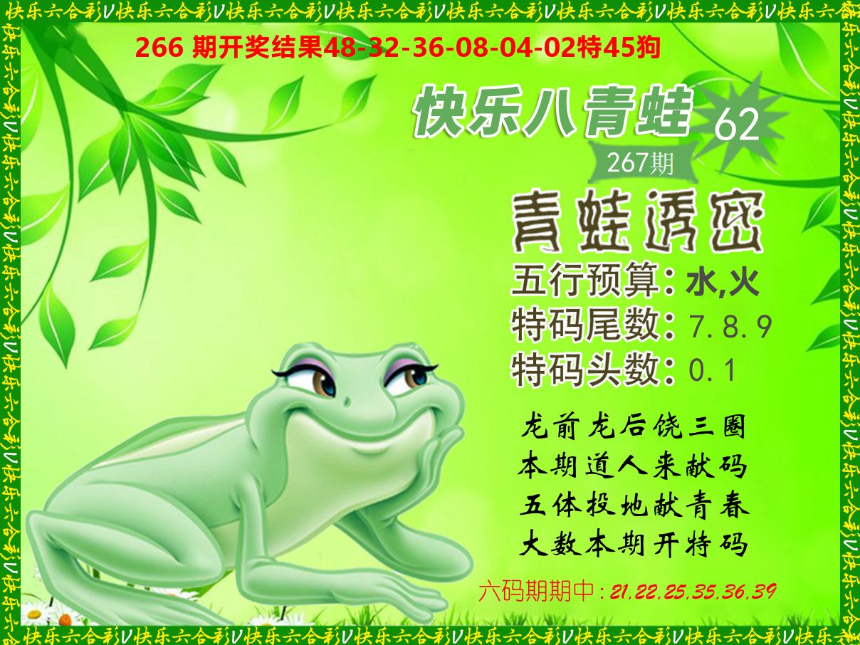 青蛙系列62 第267期
