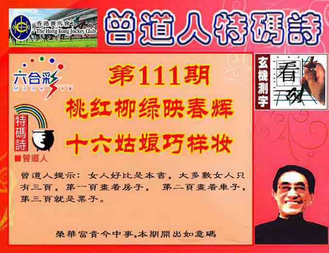 曾道人特码诗 第110期