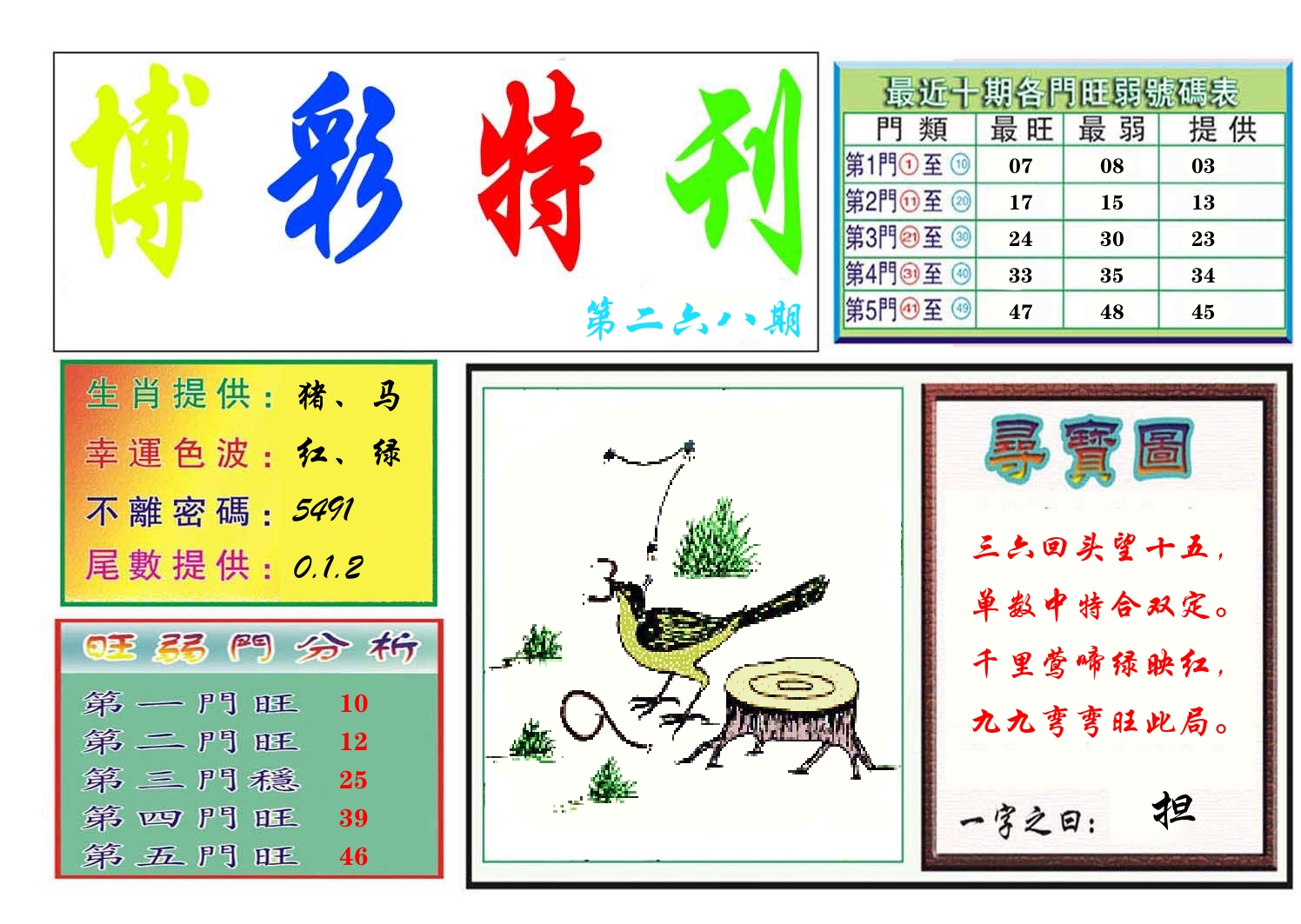 博彩特刊 第267期