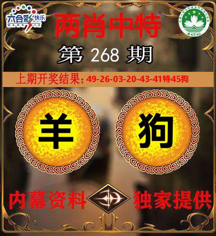 两肖中特 第267期