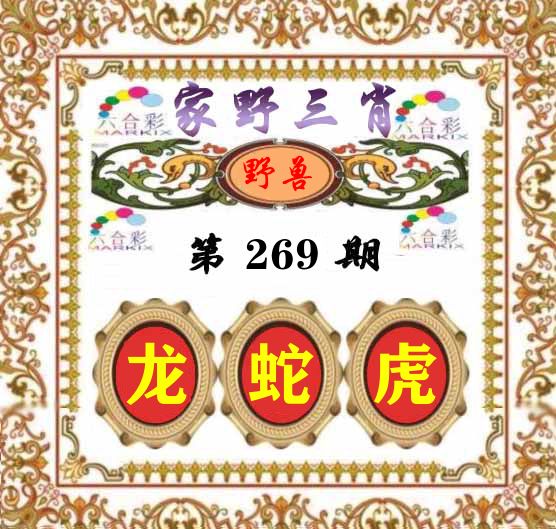 家野三肖 第267期