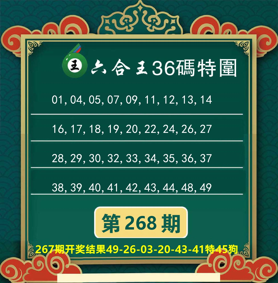 快乐八特码王B 第267期