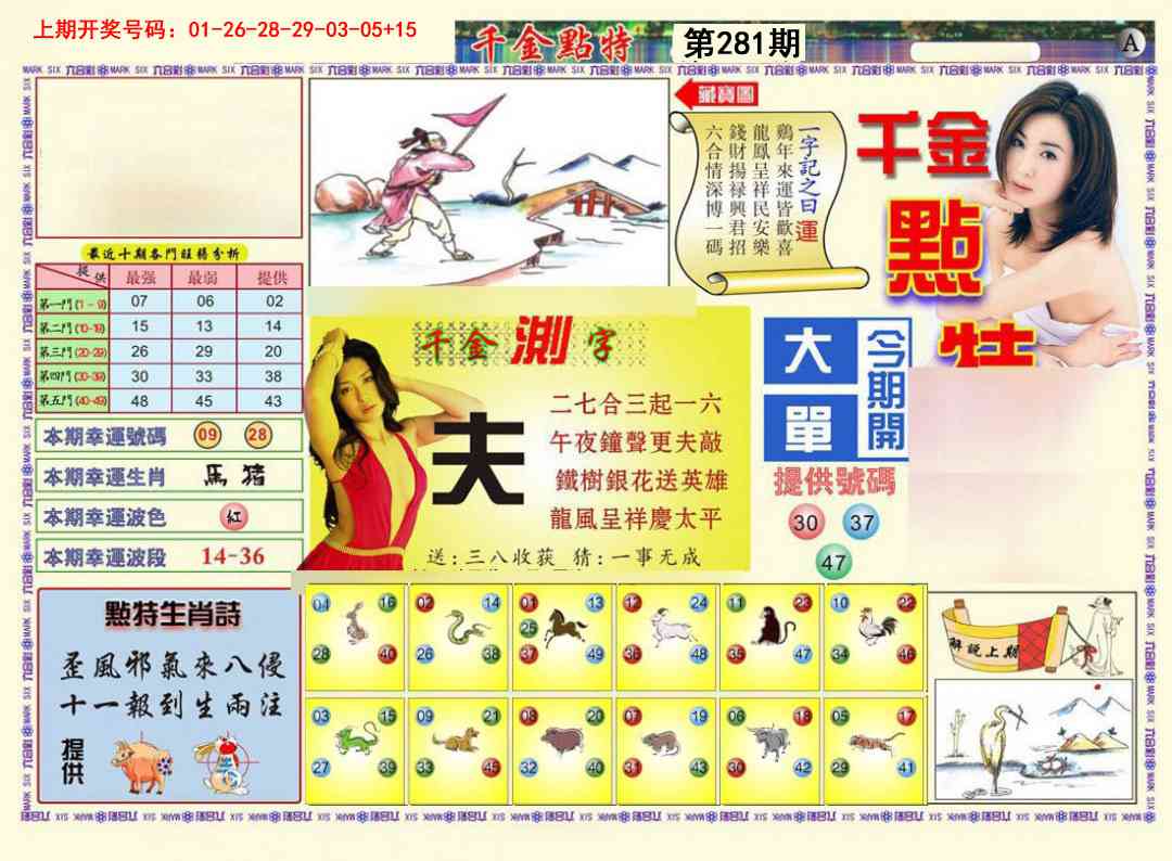 千金点特A 第281期