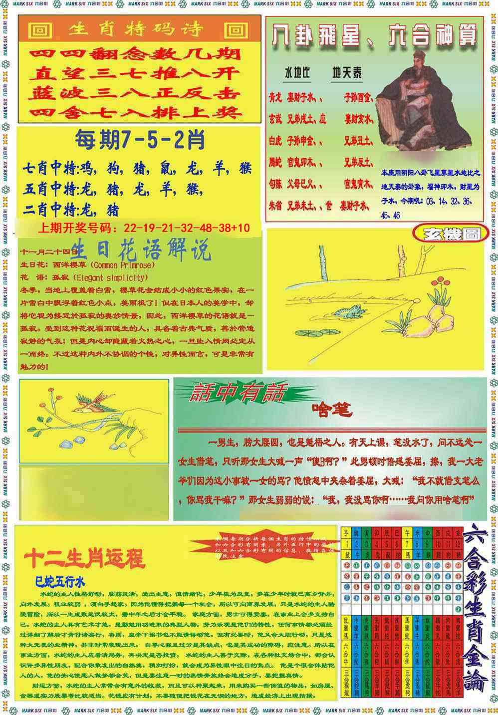九龍马经B(推荐) 第281期