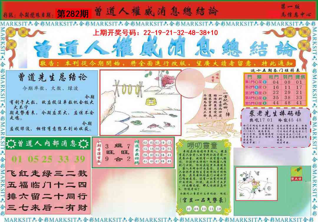 曾道人权威消息A 第281期
