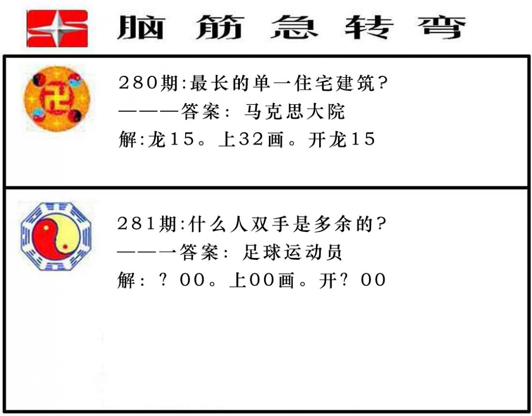 脑筋急转弯 第281期