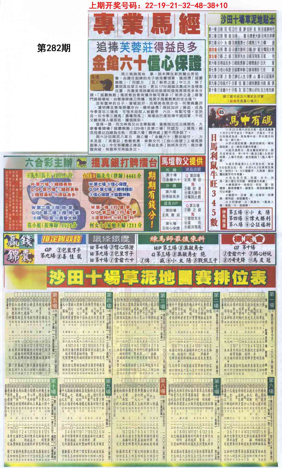 新报跑狗B 第281期