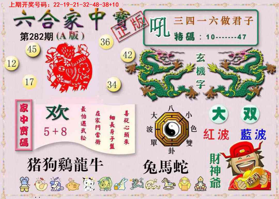 六合家中宝A 第281期