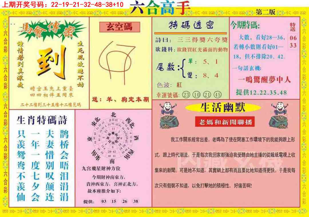 六合高手B 第281期
