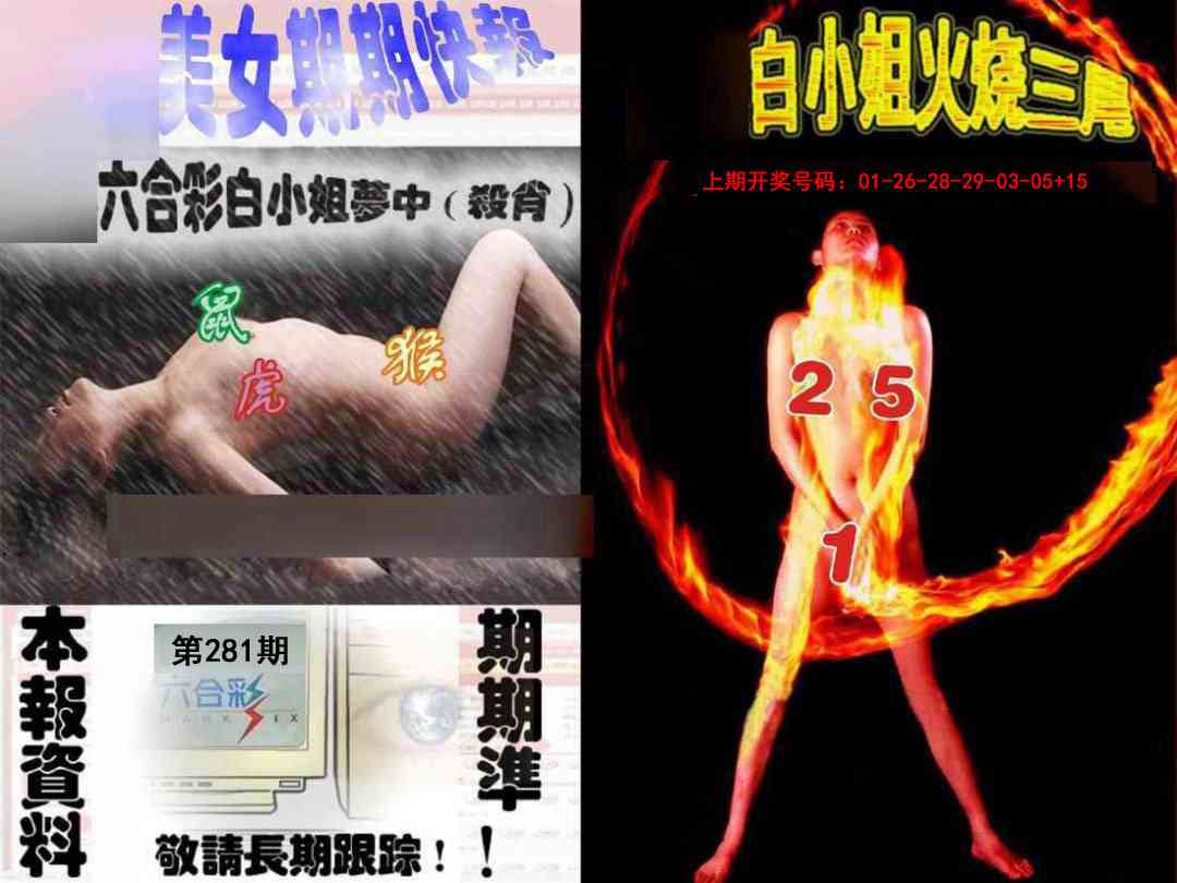 环球美女特码报 第281期