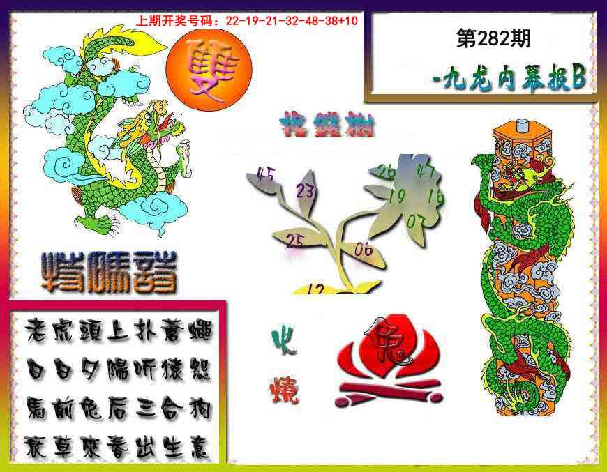 九龙内幕特肖图a 第282期