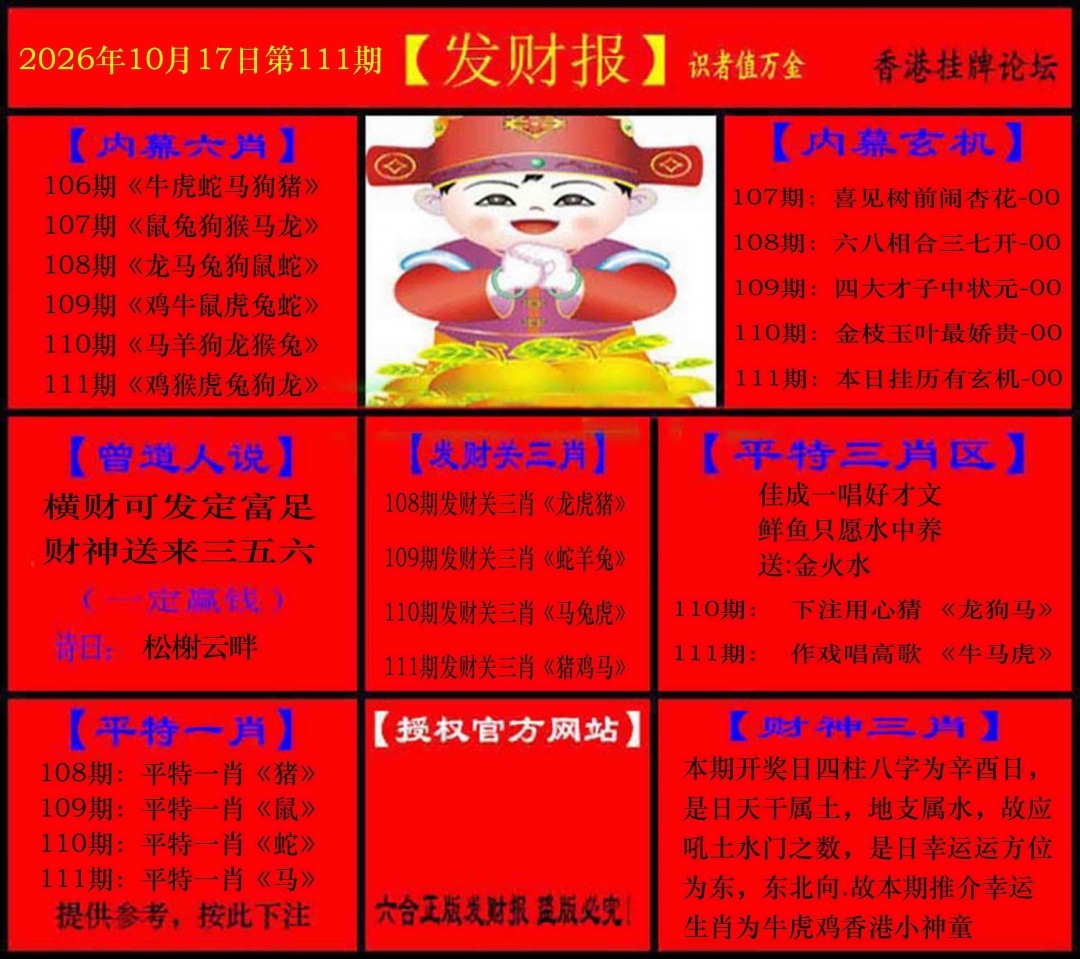 发财报 第110期