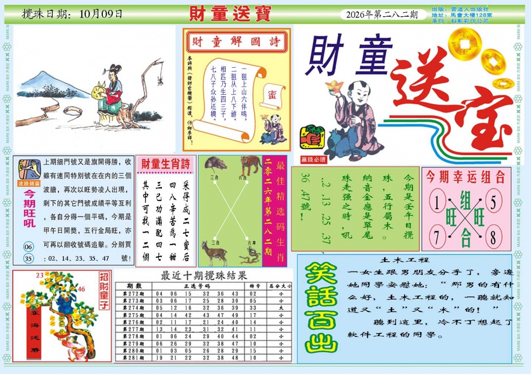 财童送宝A 第281期