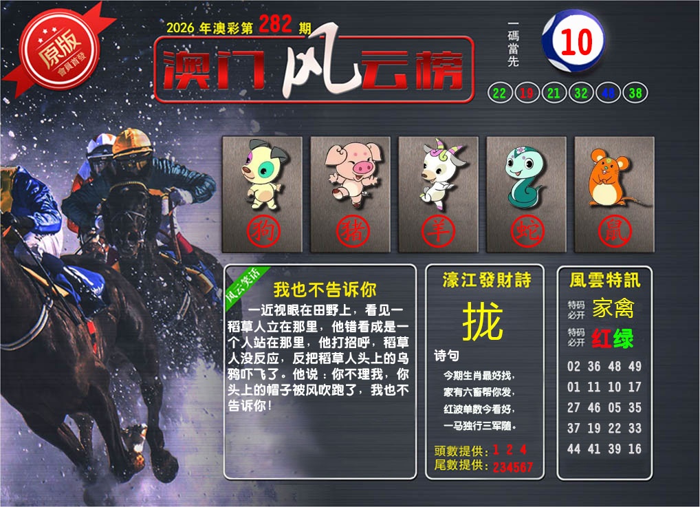 澳门风云榜 第281期