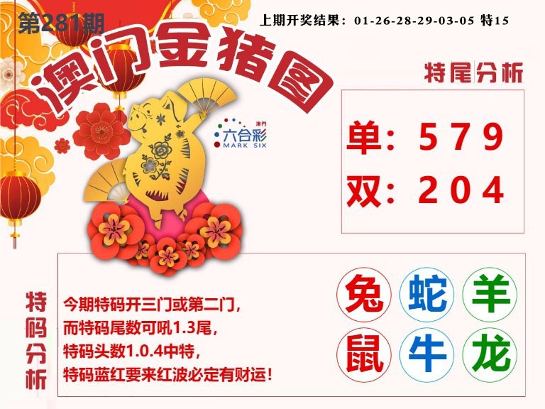 澳门金猪图 第280期