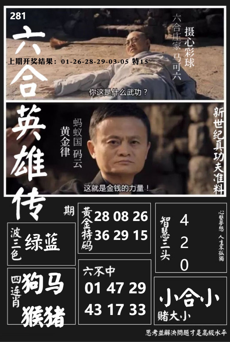 六合英雄传 第280期