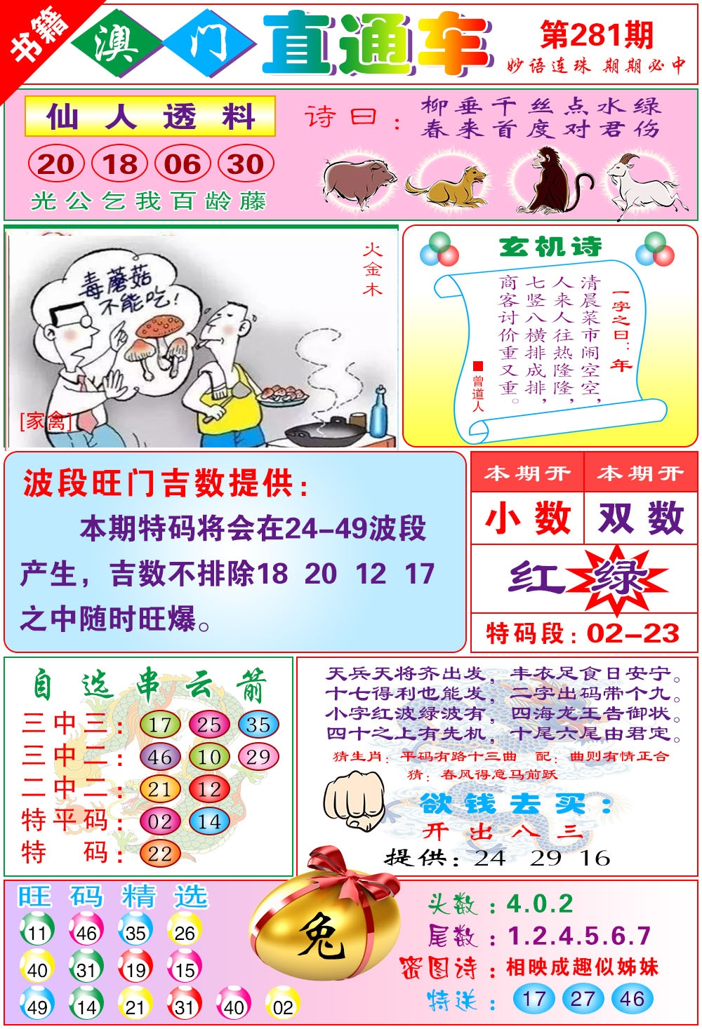 白姐直通车 第281期