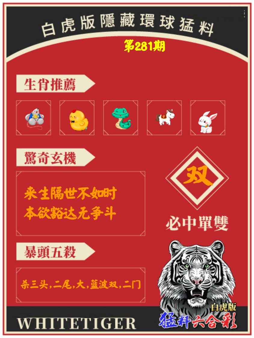 白虎環球猛料 第281期