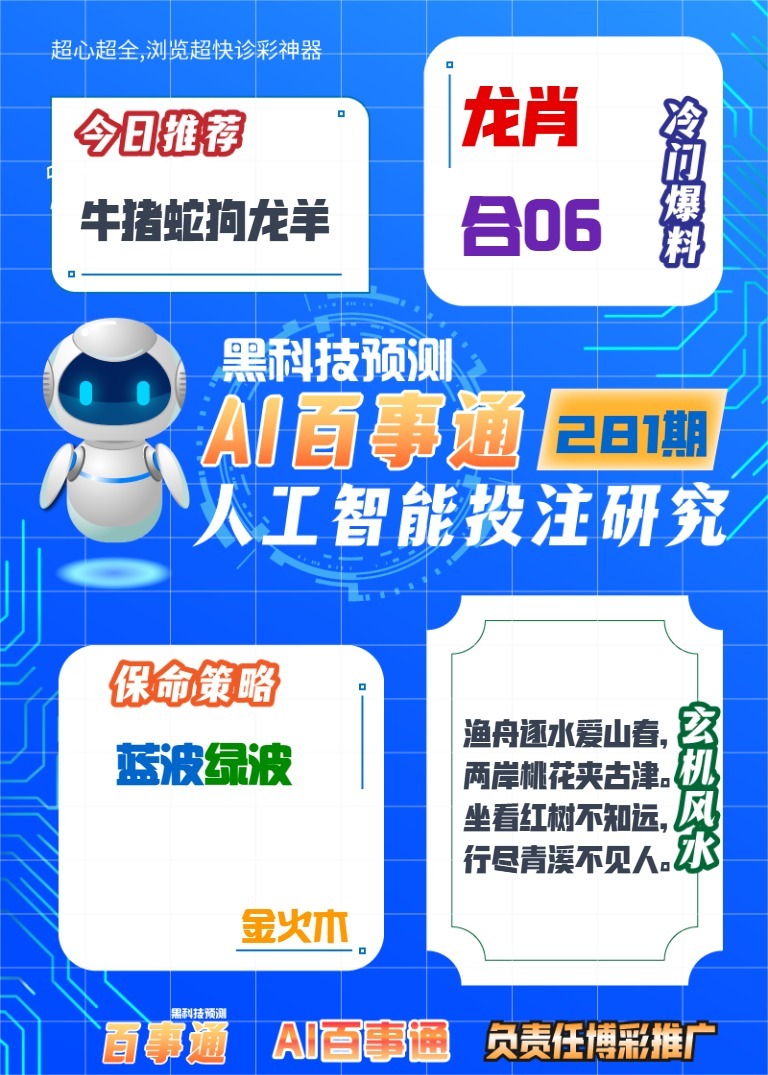 百事通投注研究 第280期
