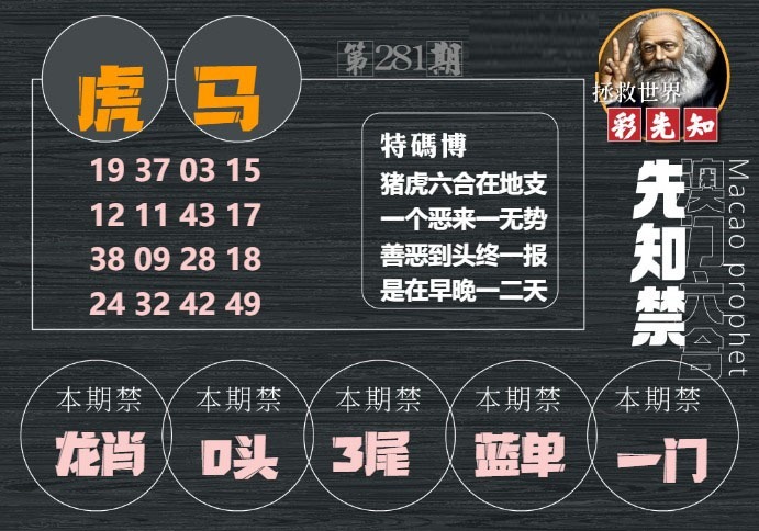 彩先知禁肖1 第281期