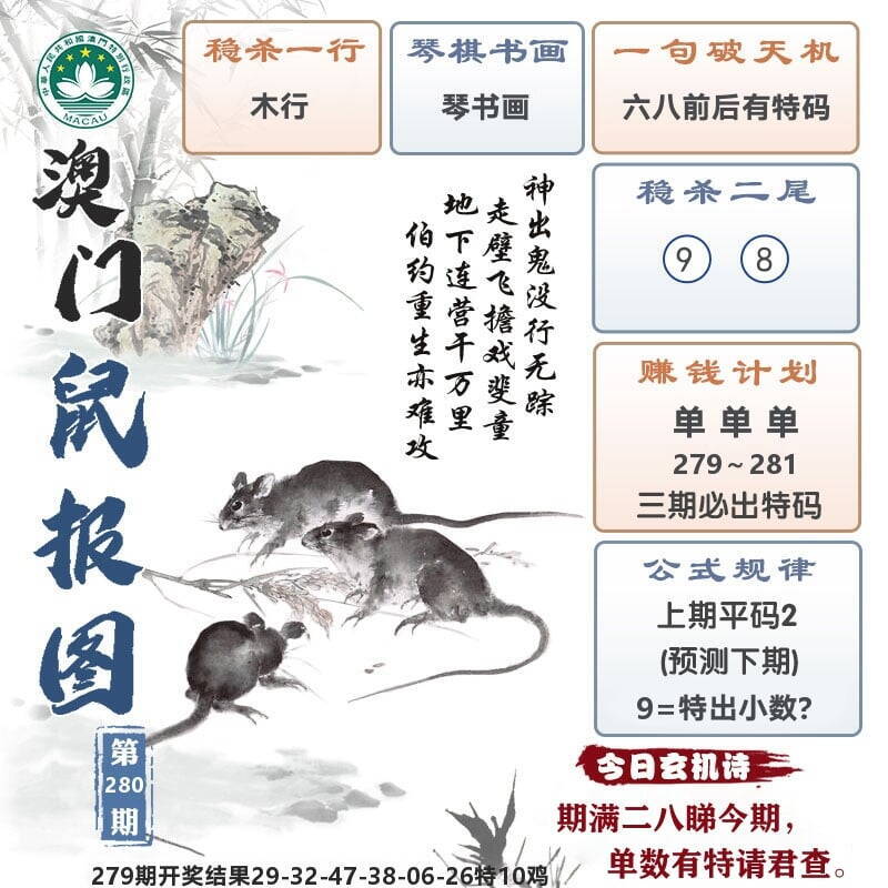 澳门鼠报图 第280期
