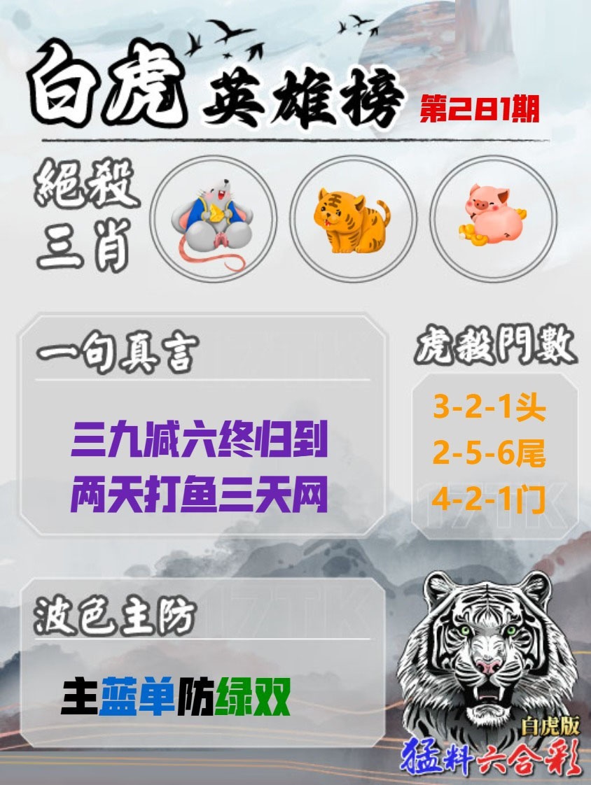 白虎英雄榜 第280期