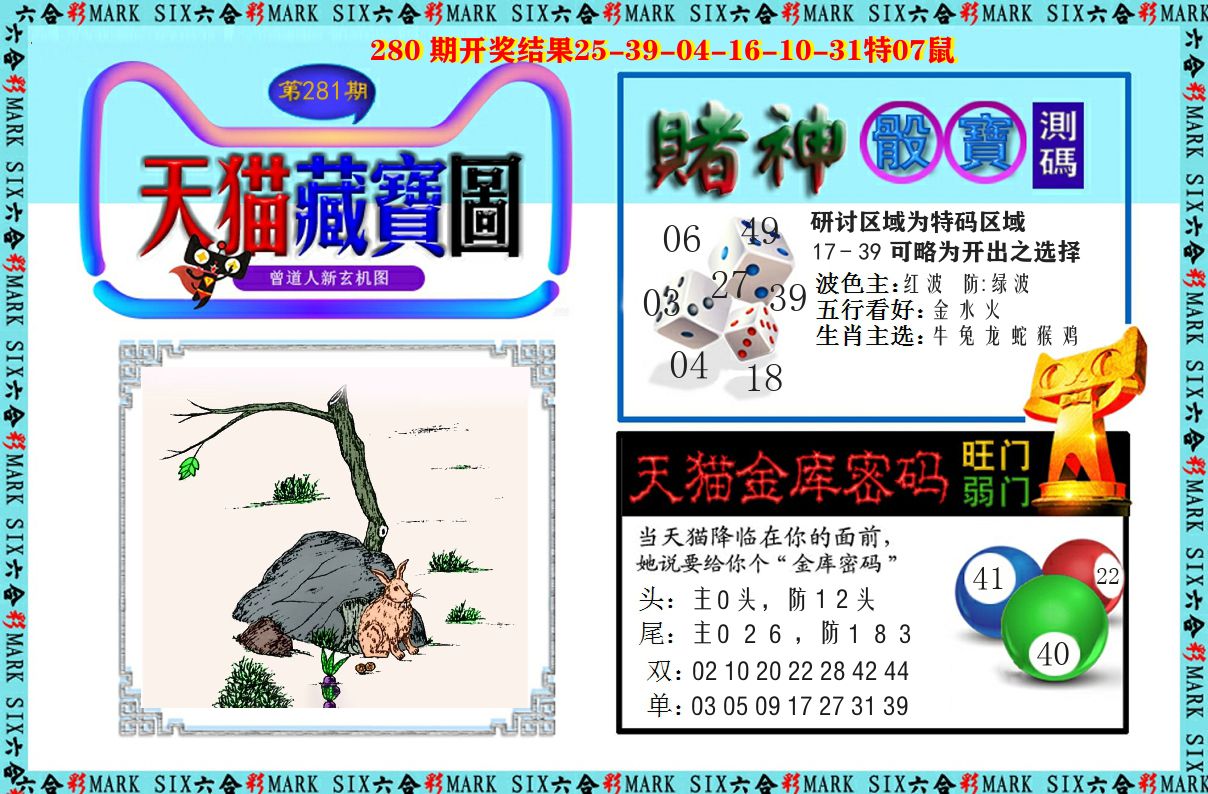 天猫藏宝图 第281期