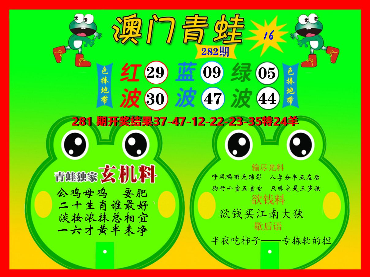 青蛙系列16 第281期
