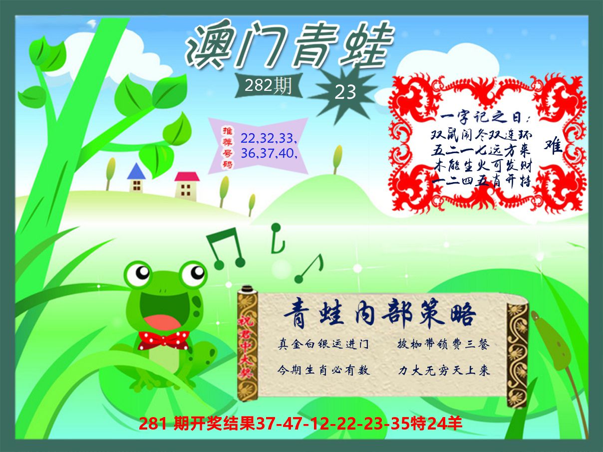 青蛙系列23 第281期