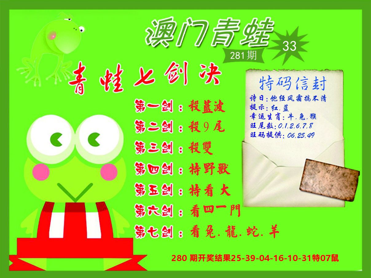 青蛙系列33 第281期