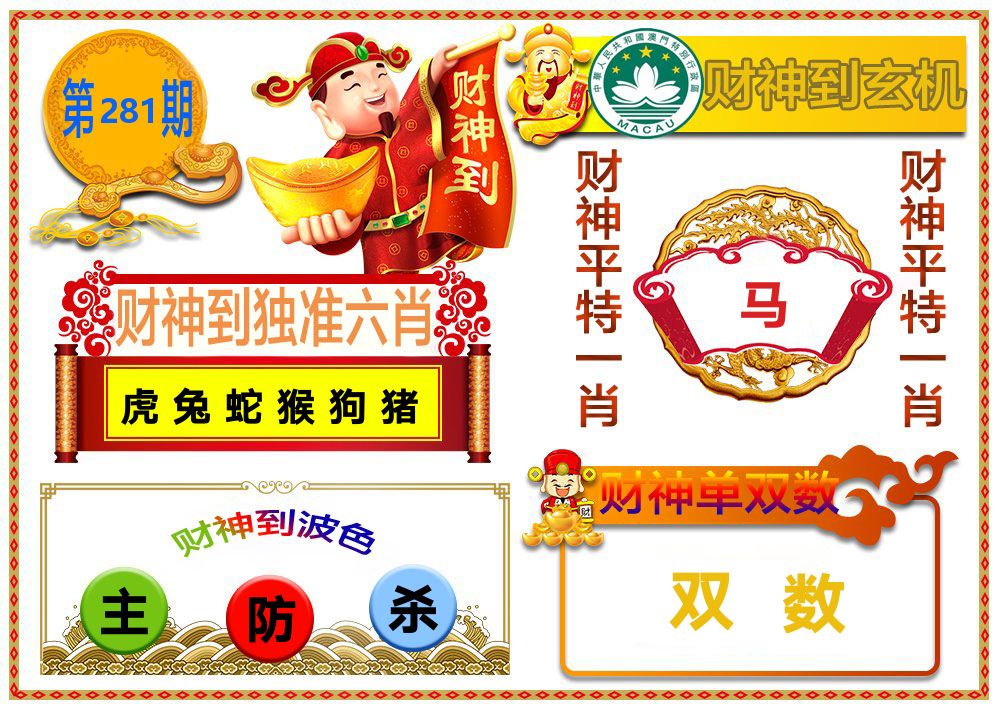 财神到玄机 第281期