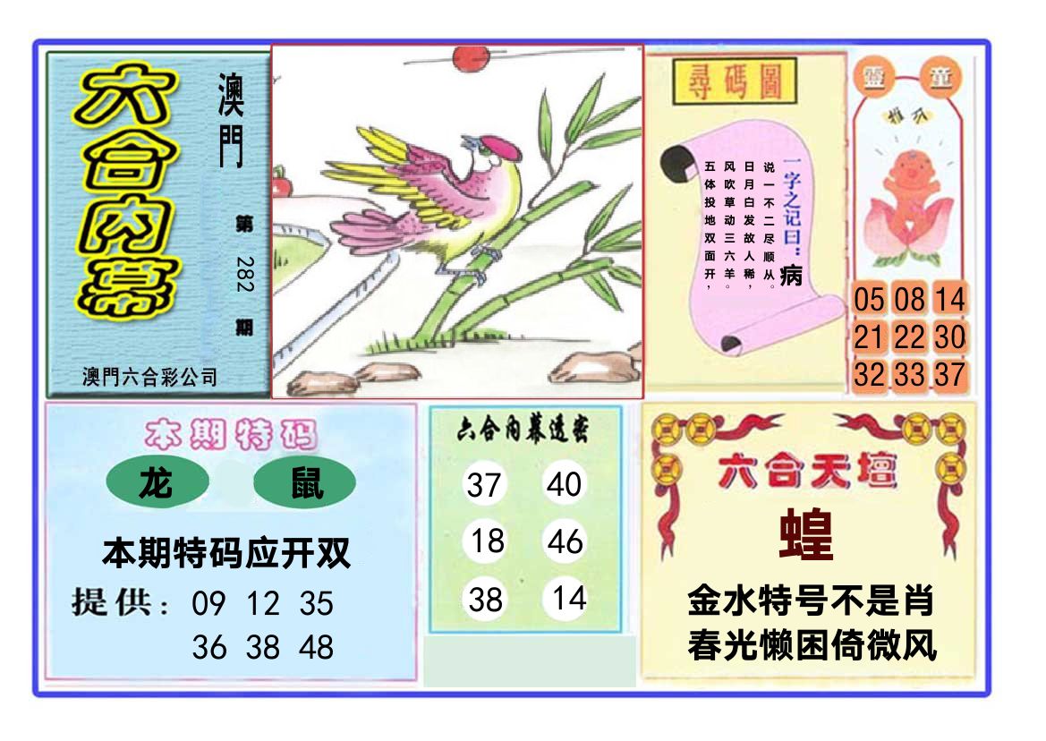 六合内幕 第281期