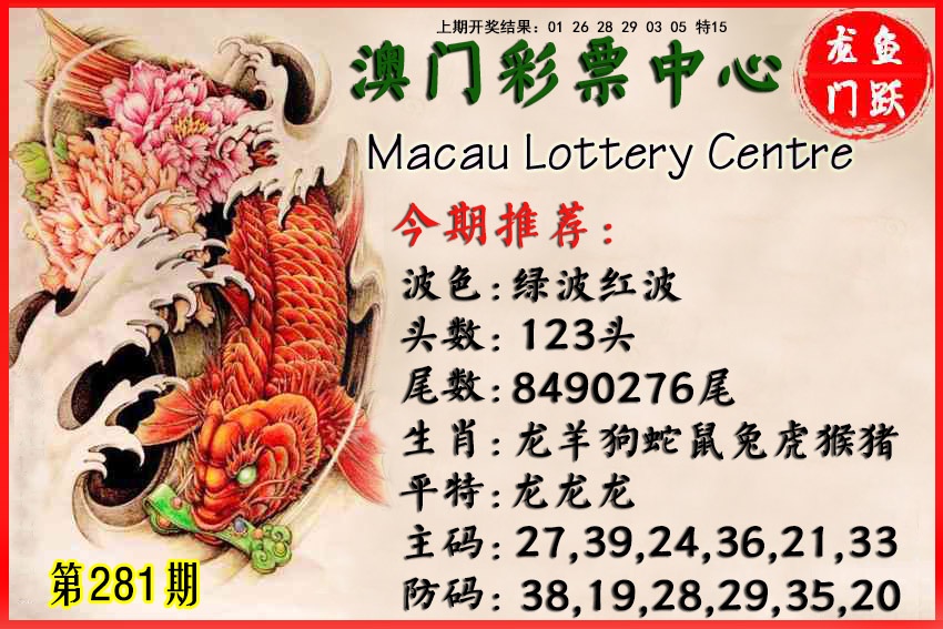 鱼跃龙门 第281期