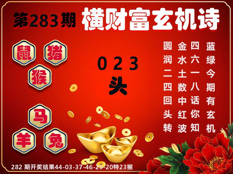 财富玄机图 第281期