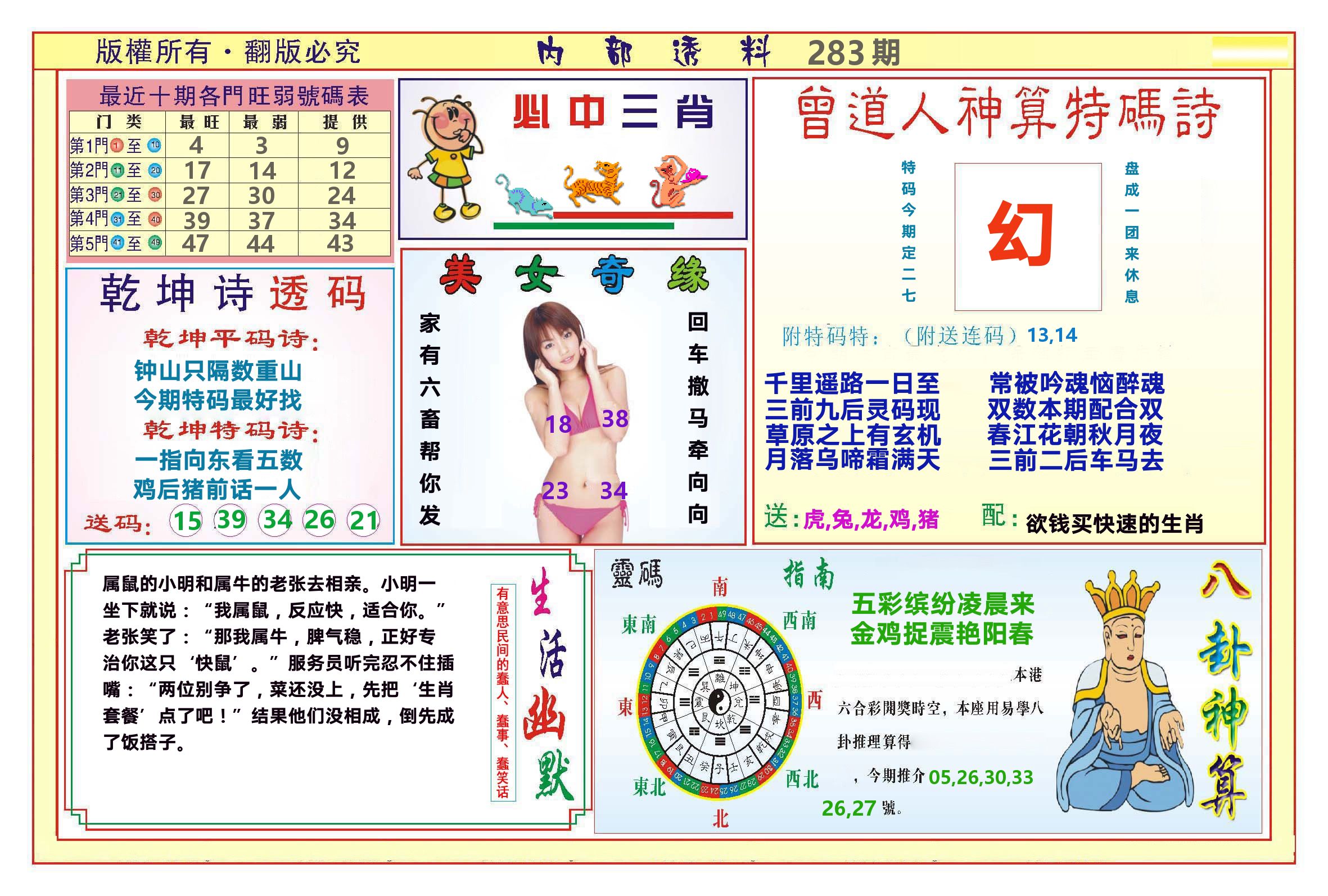 澳门内部透料B 第281期