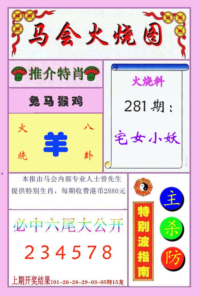 马会火烧图 第281期