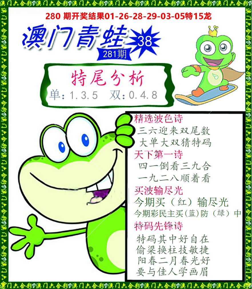 青蛙系列38 第281期