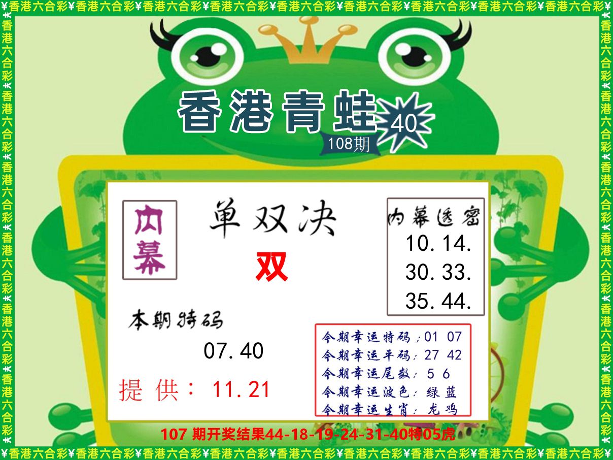青蛙系列50 第108期