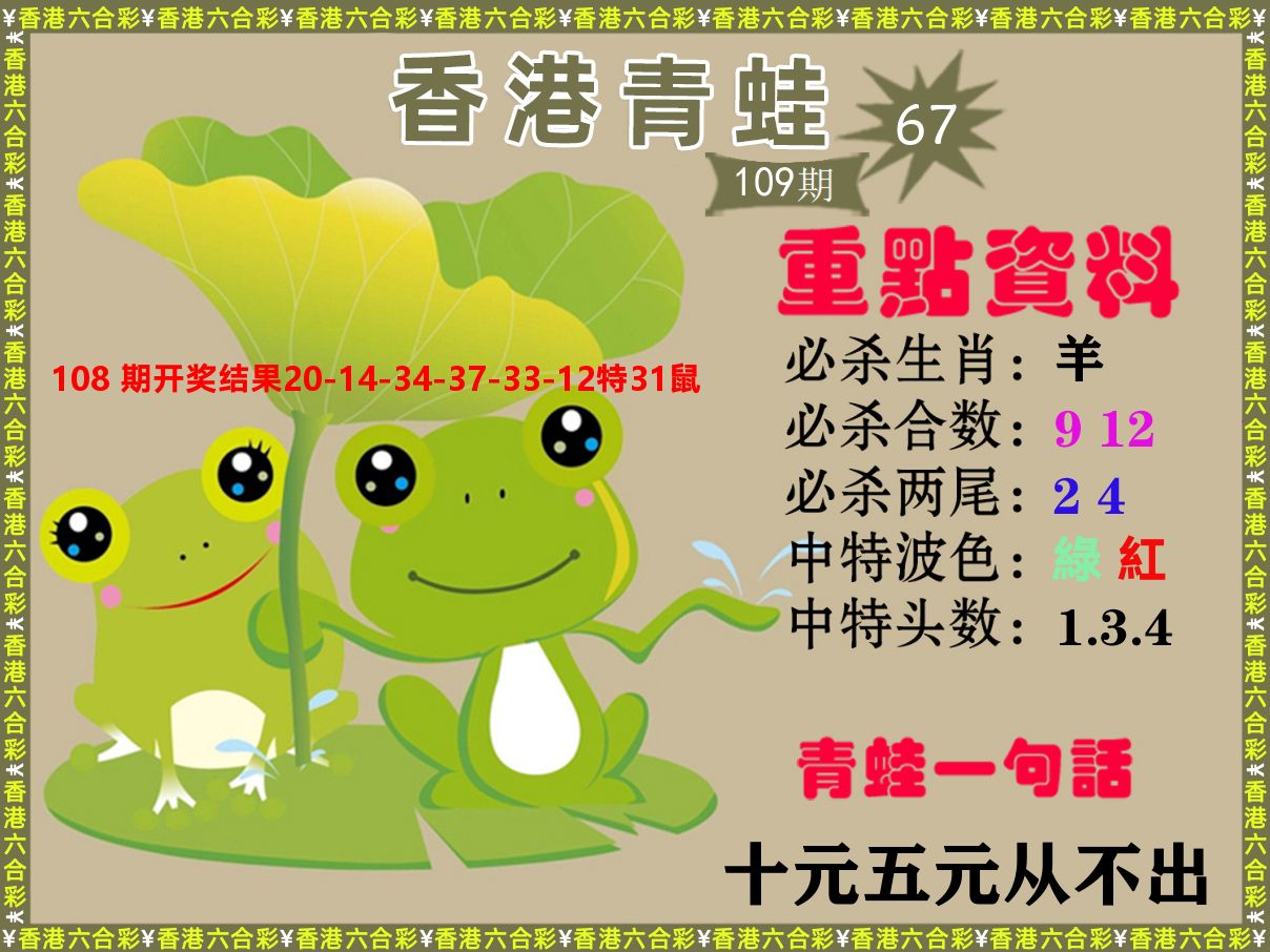 青蛙系列67 第108期