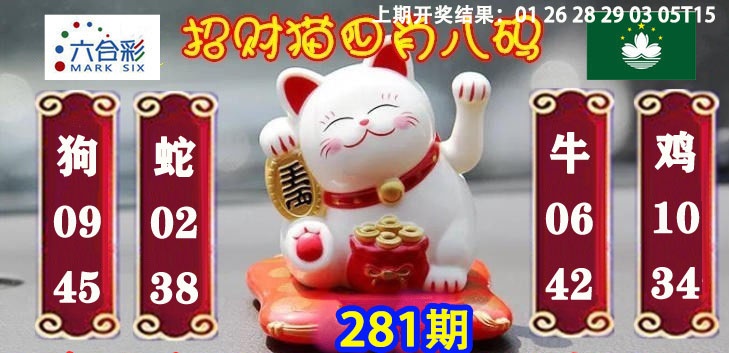 招财猫四肖八码 第281期