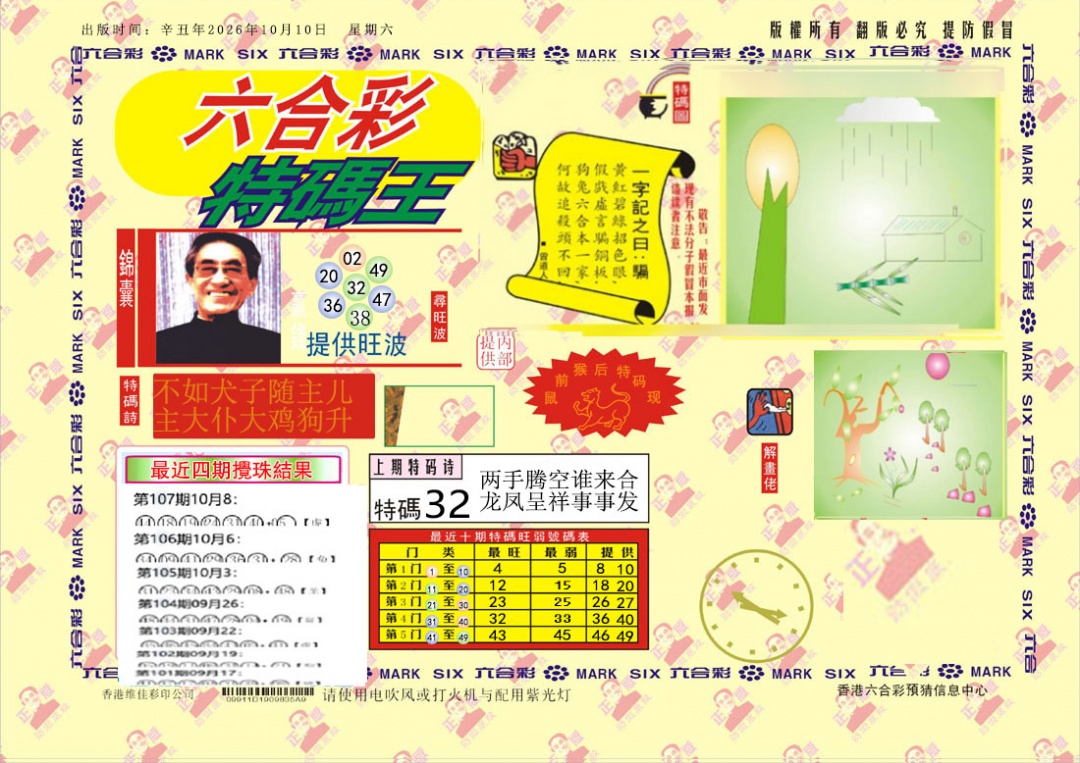 特码王 第108期