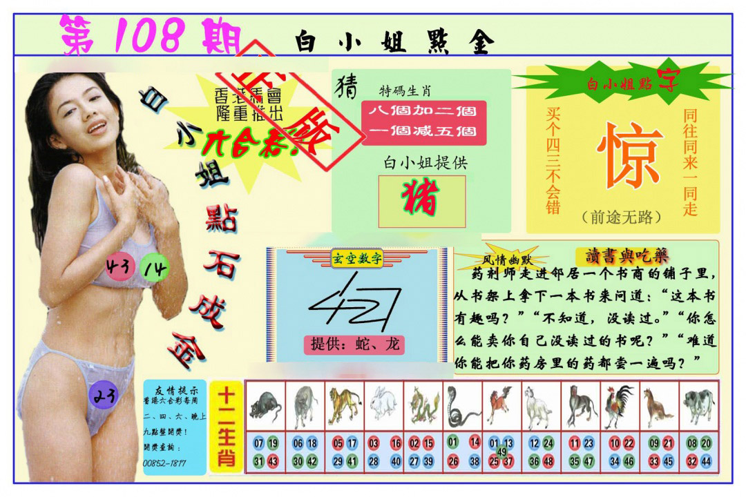 白小姐点金 第108期