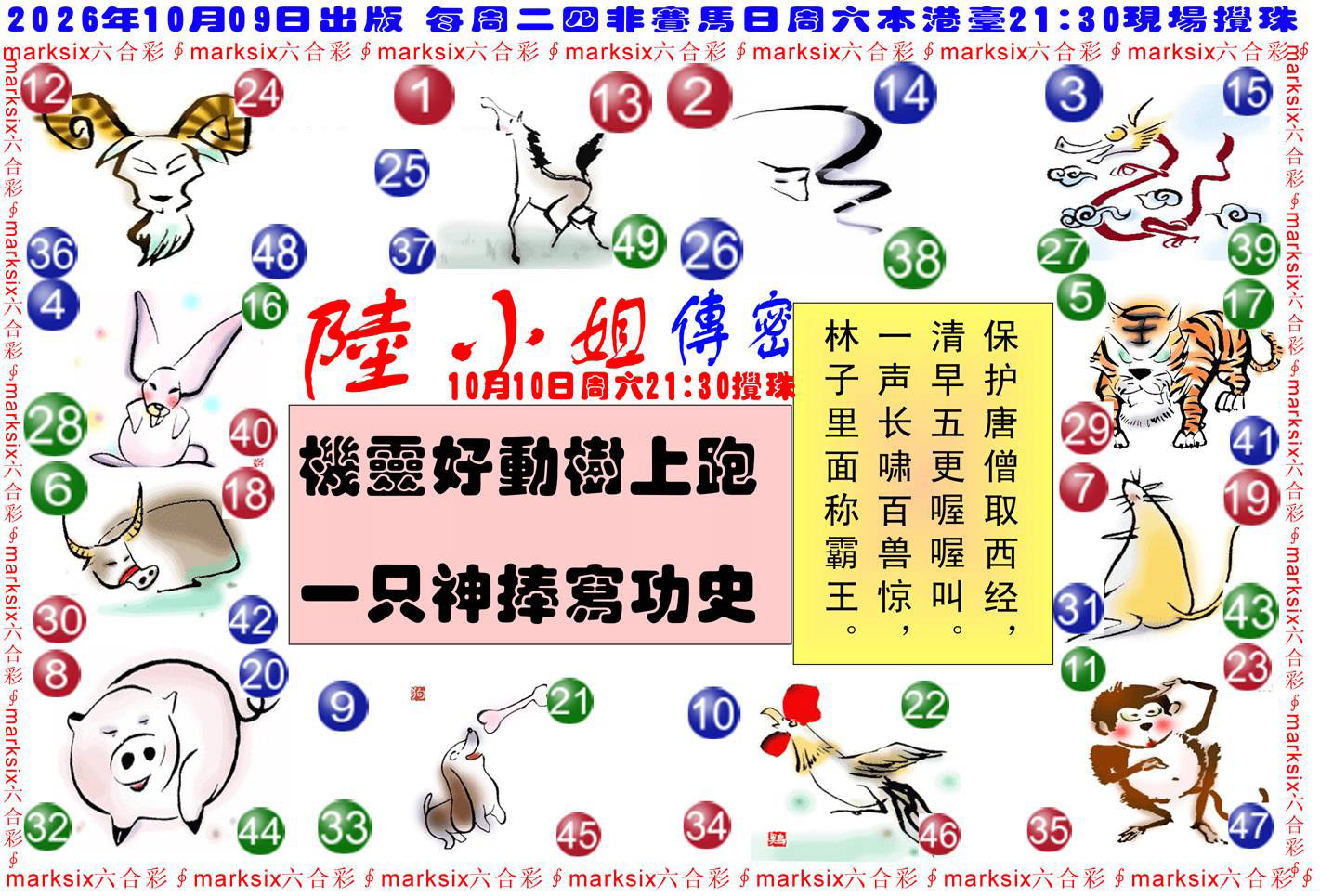 陆小姐传密B 第108期